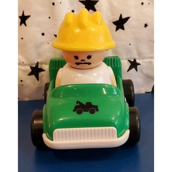 1992 Shelcore Wrecker Tow Truck Driver Construction Man Pretend Play Set - Picture 1 of 14
